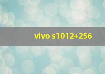 vivo s1012+256